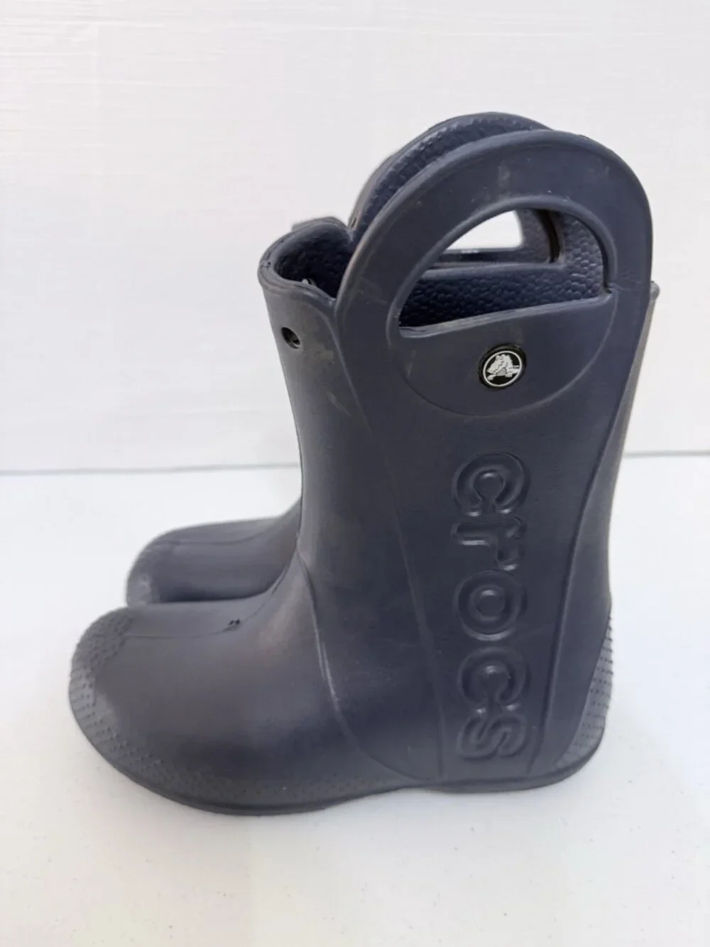 Crocs Kids' Handle It Blue Rain Boots Size J3